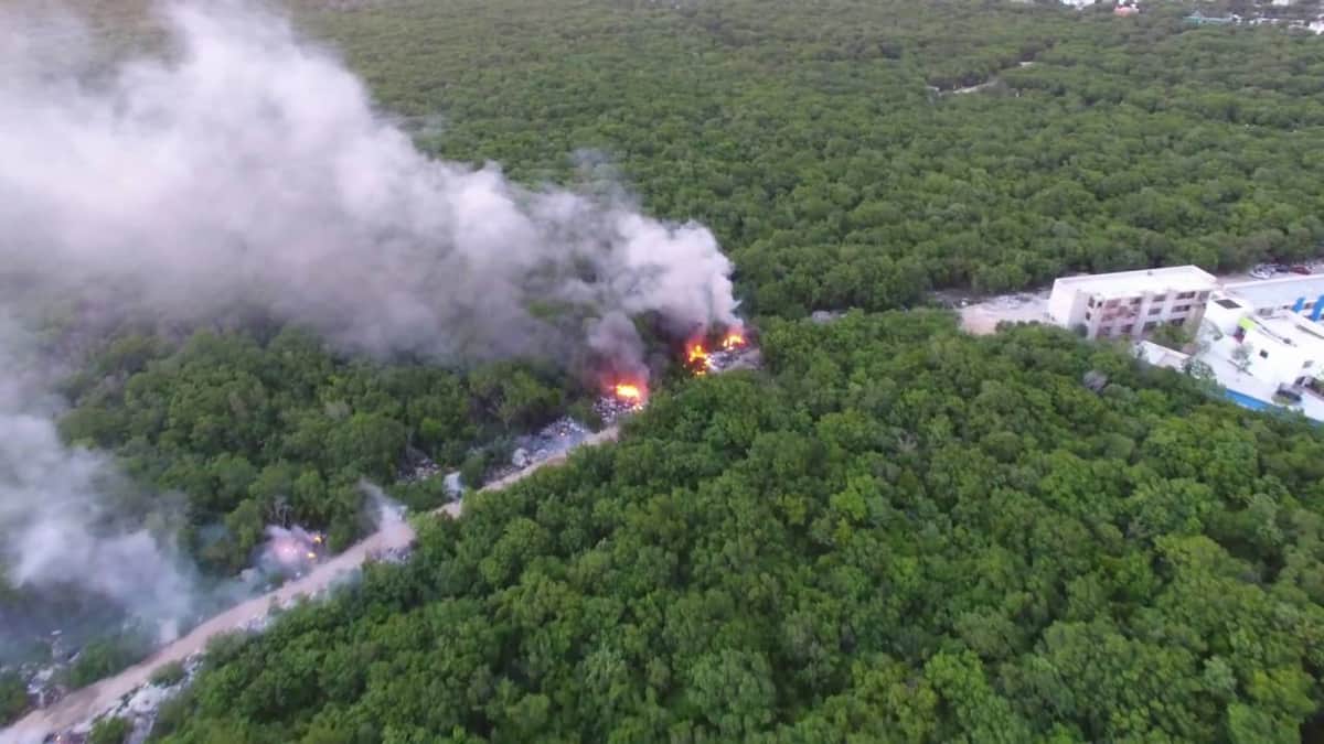 Playa del Carmen es un paraíso... de la basura