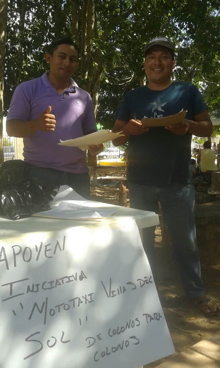 Piden mototaxis en Villas del Sol