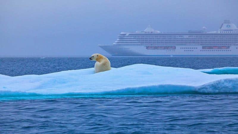 Ruta en crucero al Polo Norte por calentamiento global