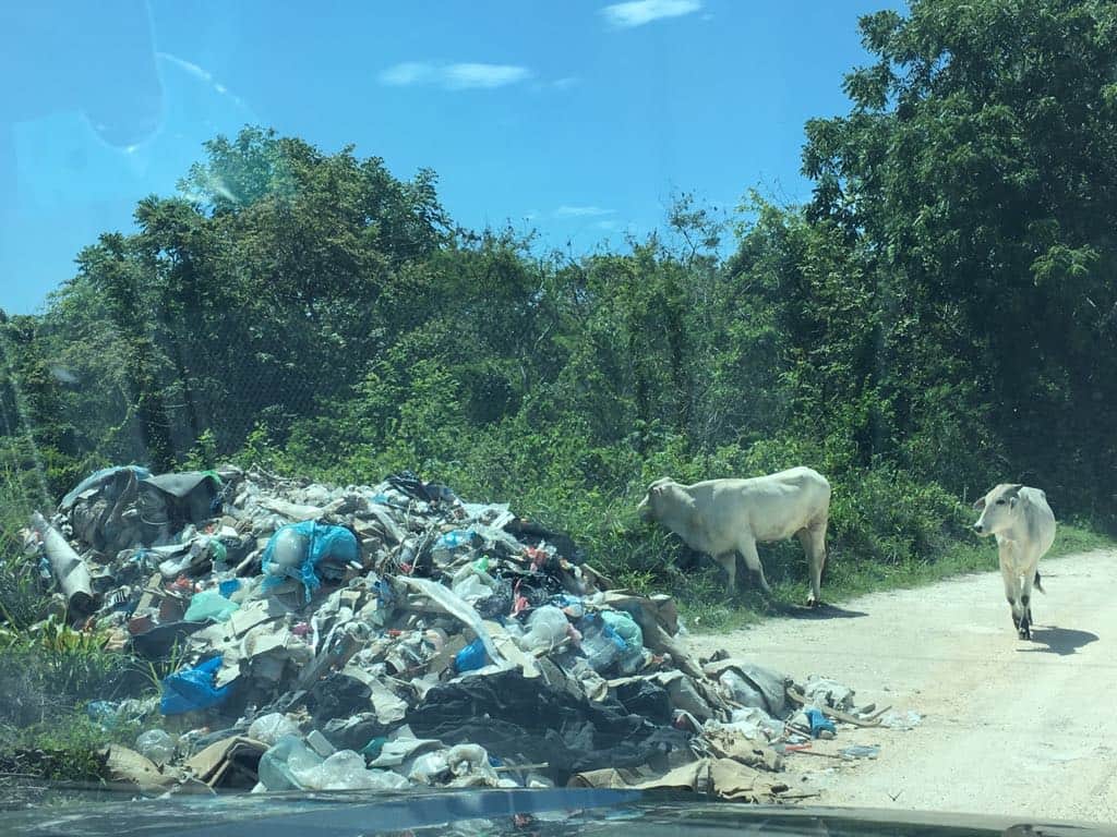 Utilizan camino a Vida y Esperanza para tirar basura, denuncian rancherías.