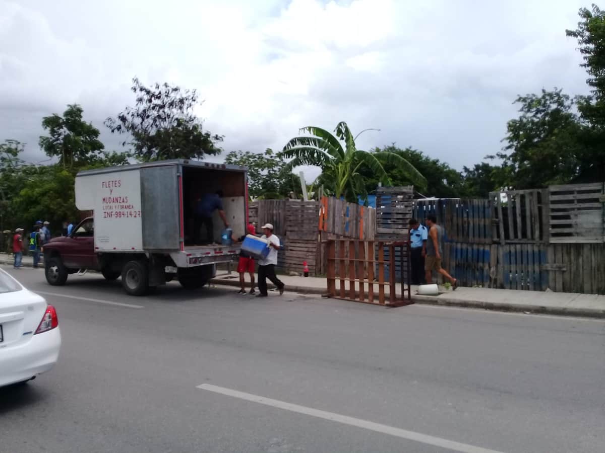 Invasores de predio junto a avenida Colosio, se retiran por temor a ser encarcelados