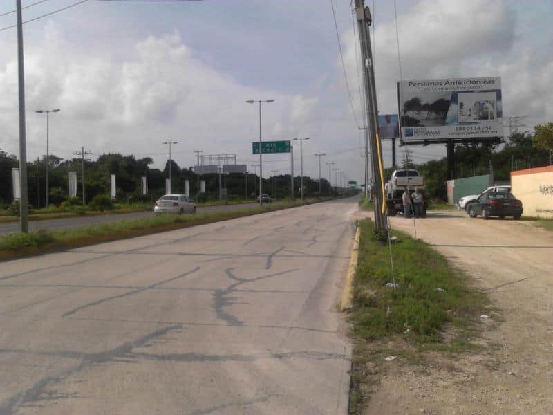 Restaurarán carretera Playa del Carmen-Puerto Morelos