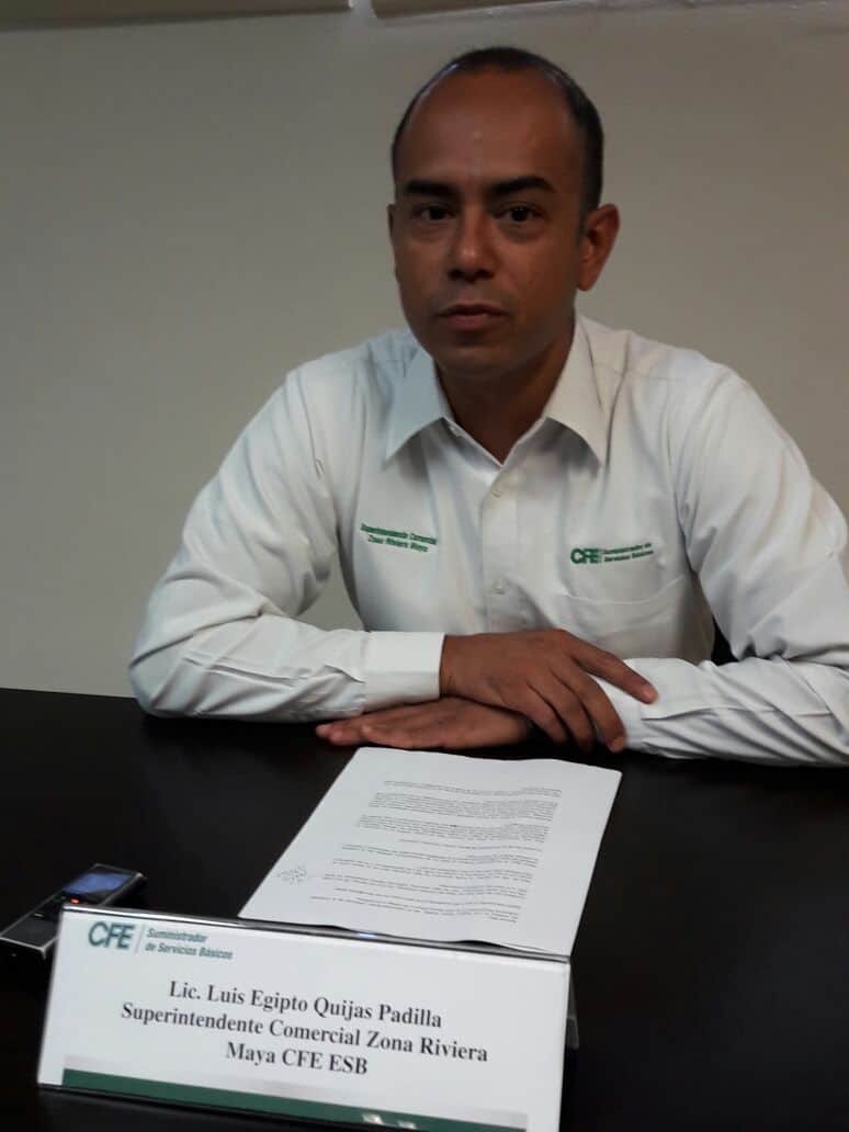 CFE minimiza las quejas por las altas tarifas en Playa del Carmen y Tulum