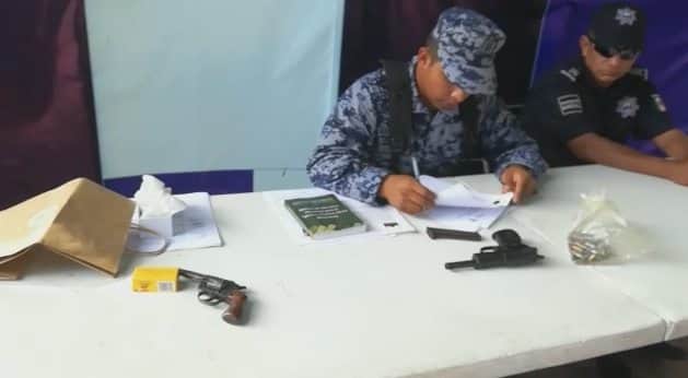 Canjean armas por dinero en Cozumel