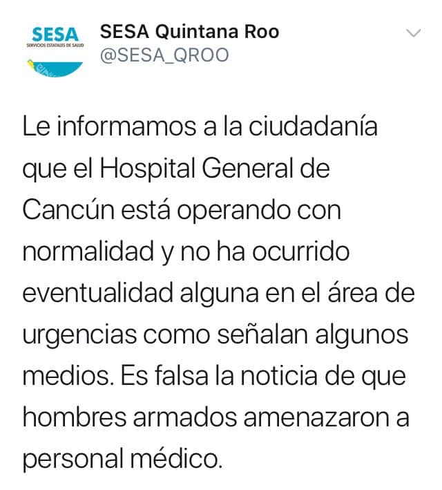 Falsa alerta genera movilización policiaca en el Hospital General