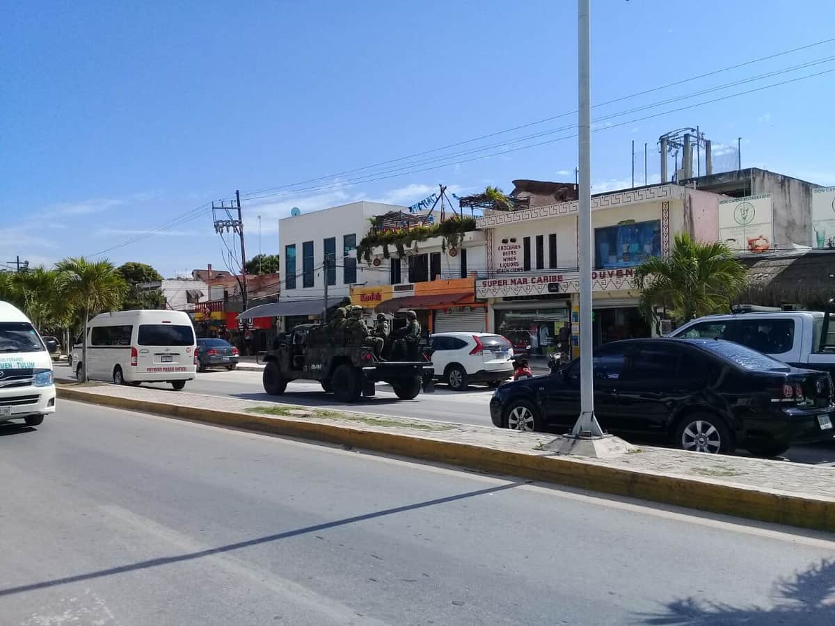Refuerza SEDENA vigilancia en Tulum