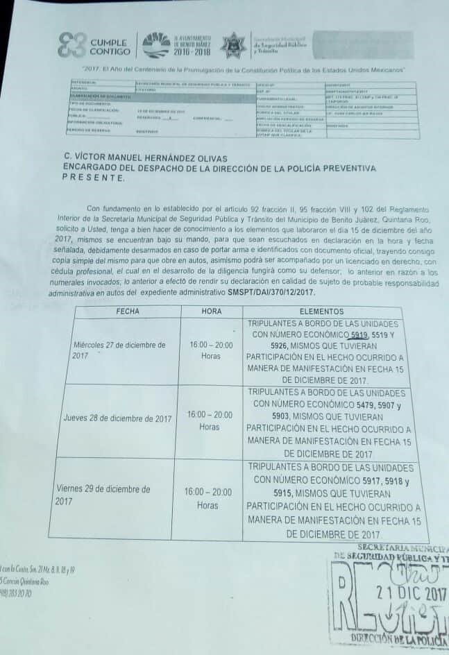 Podrían “rodar cabezas” en Seguridad Pública de Cancún
