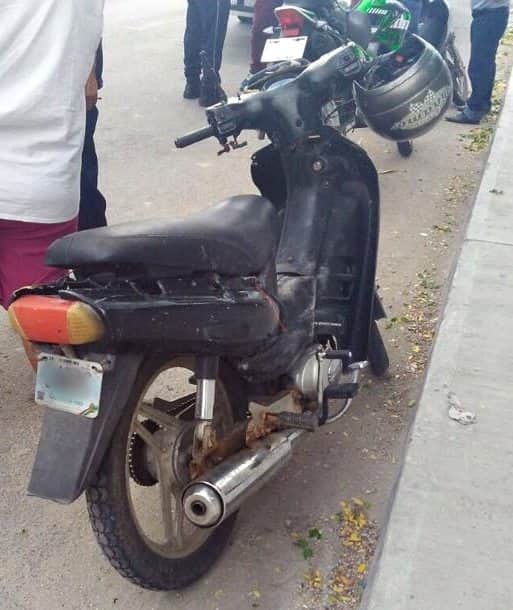 Recuperan moto robada