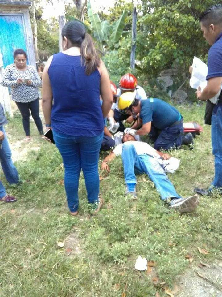 Atacan con machete a una persona en Calderitas