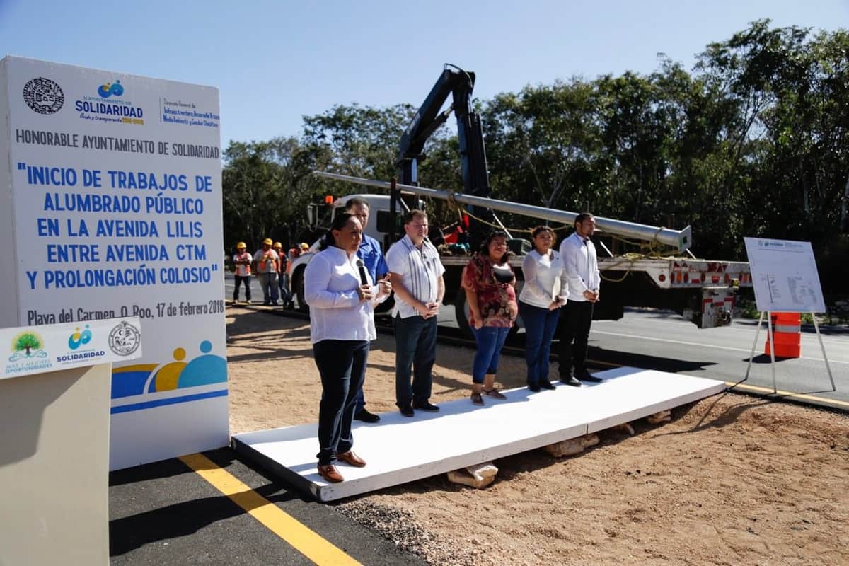 Inicia iluminación de Avenida Lilis