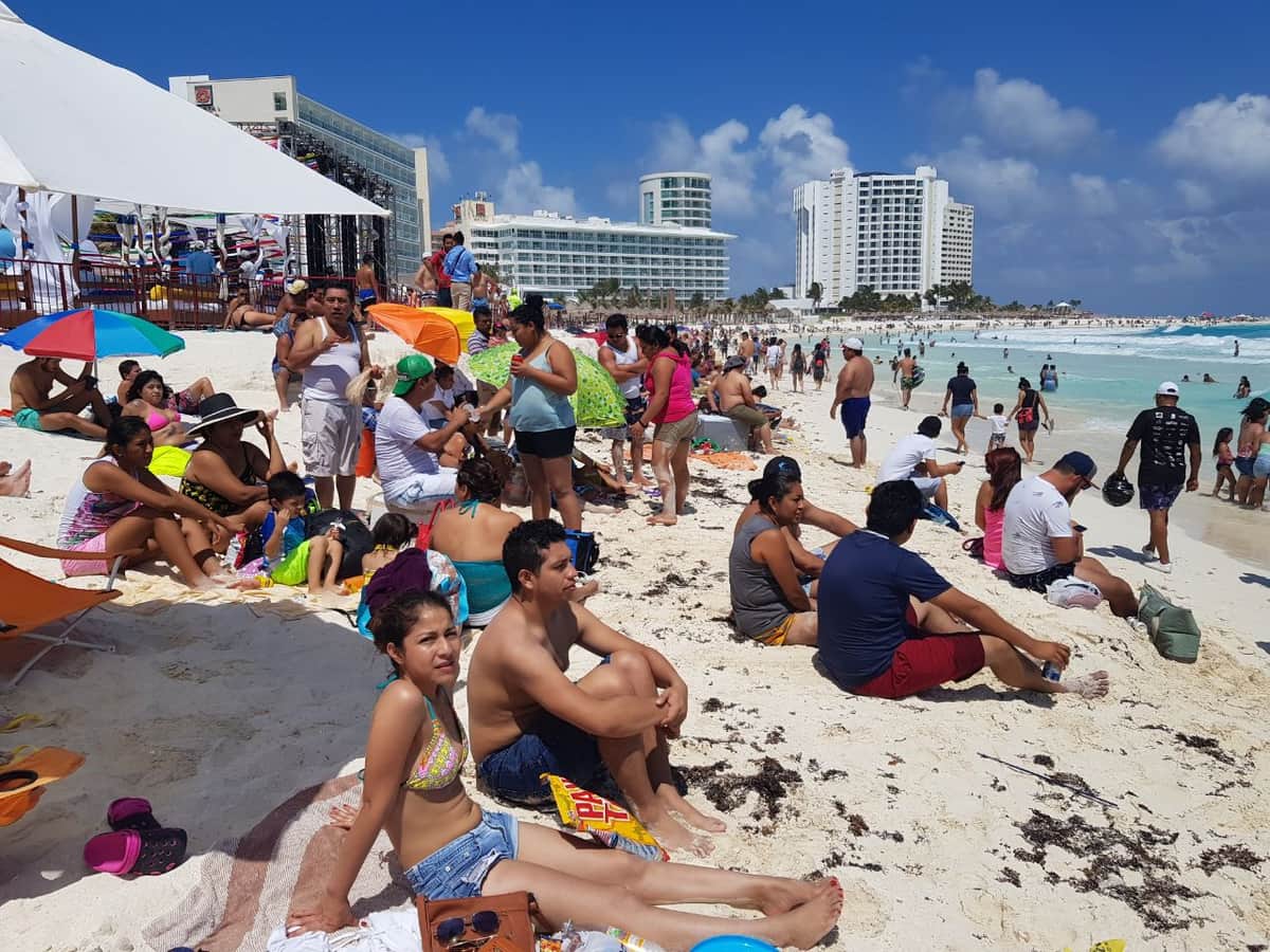 Aumentan ventas en playas de Cancún