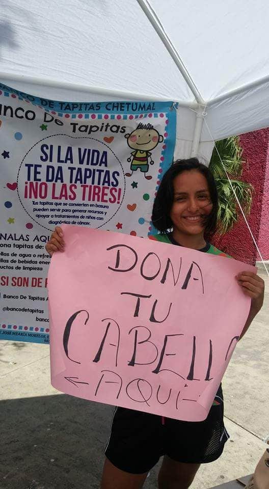 Recolectan pelo y tapitas para ayudar a niños con cáncer