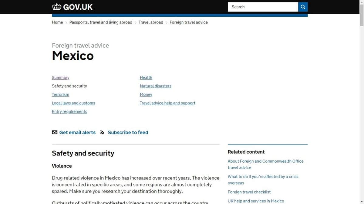 Aconseja Reino Unido a viajeros a tener cuidado en Playa del Carmen