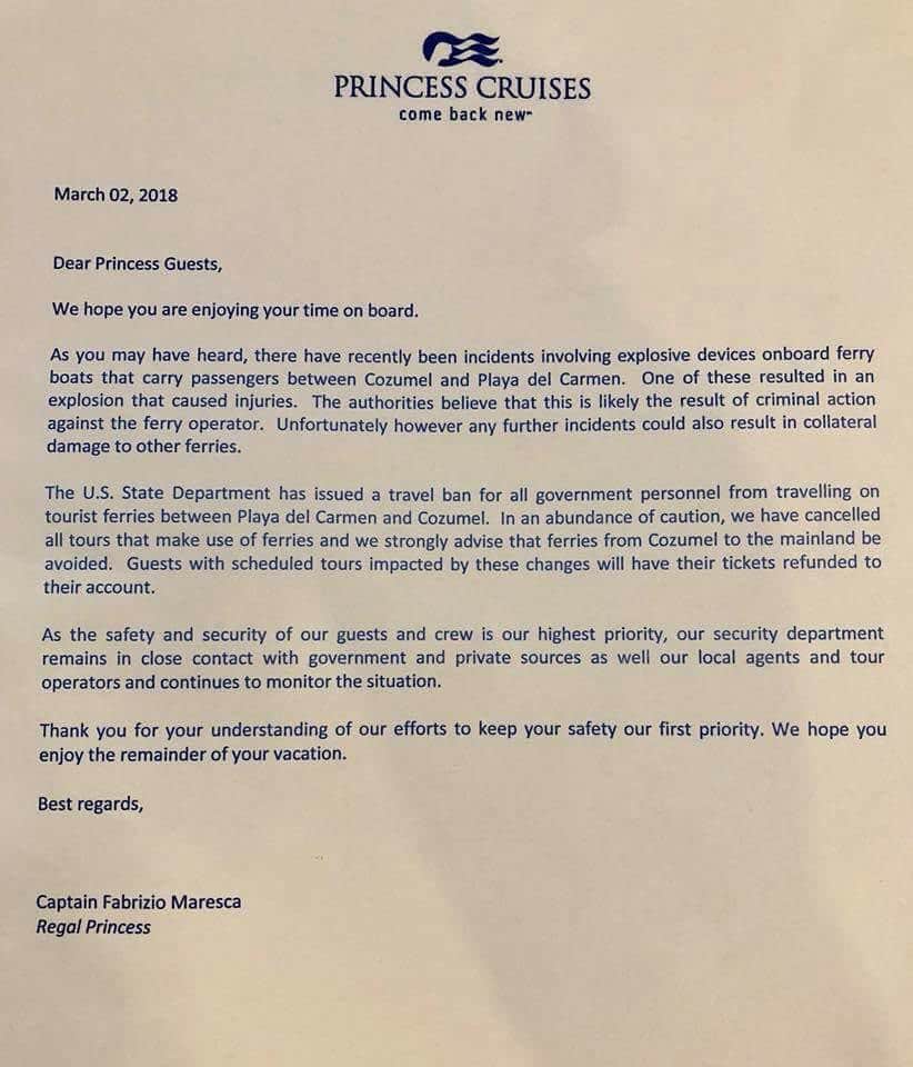 Navieras caen en trampa borgista y cancelan tours