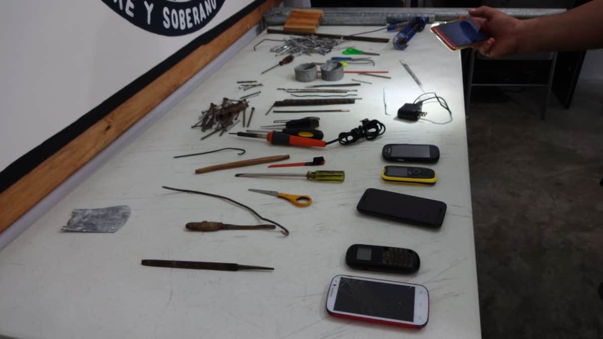 Hallan objetos ilegales en Cereso de Cozumel