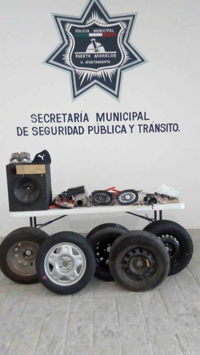 Detienen a dos ladrones en Puerto Morelos