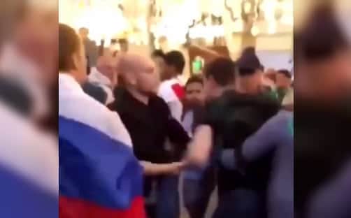 Mexicano utiliza el "ruspañol" para separar una pelea (Video)