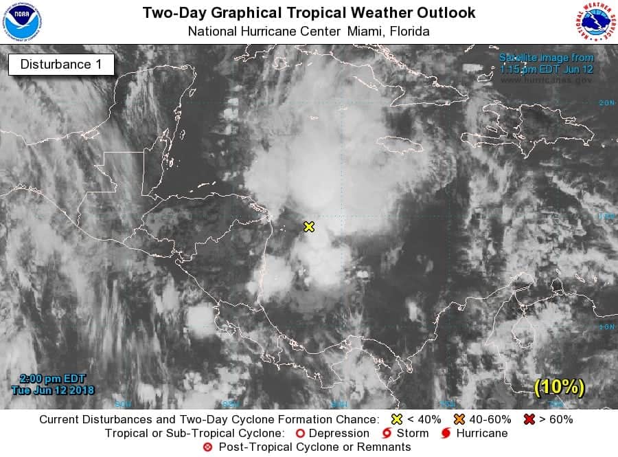 Se forma posible desarrollo ciclónico en el Caribe