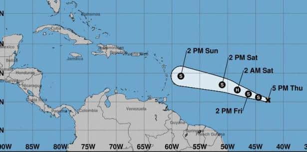 Tormenta Beryl se convierte en huracán en el Atlántico