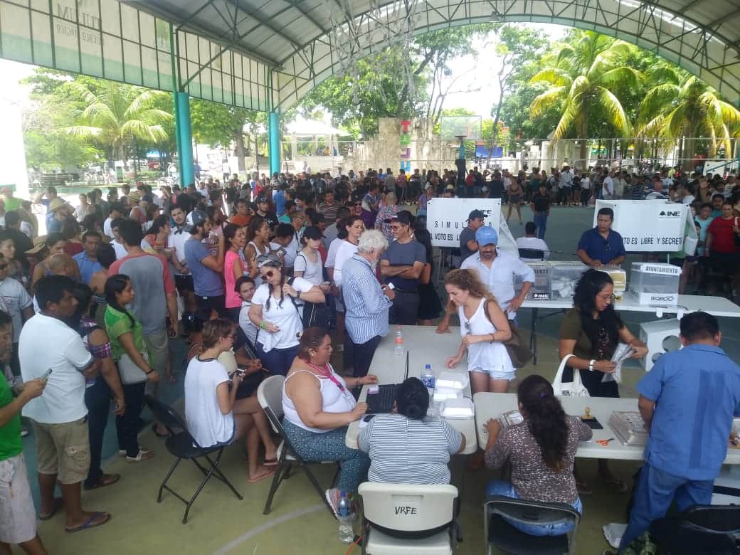 Quedan miles de turistas sin votar en Tulum