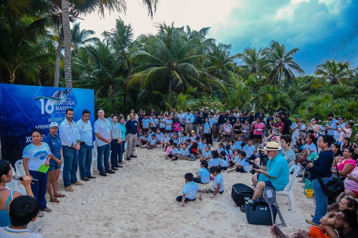 Inauguran Festival de la Tortuga Marina en Xcacel-Xcacelito