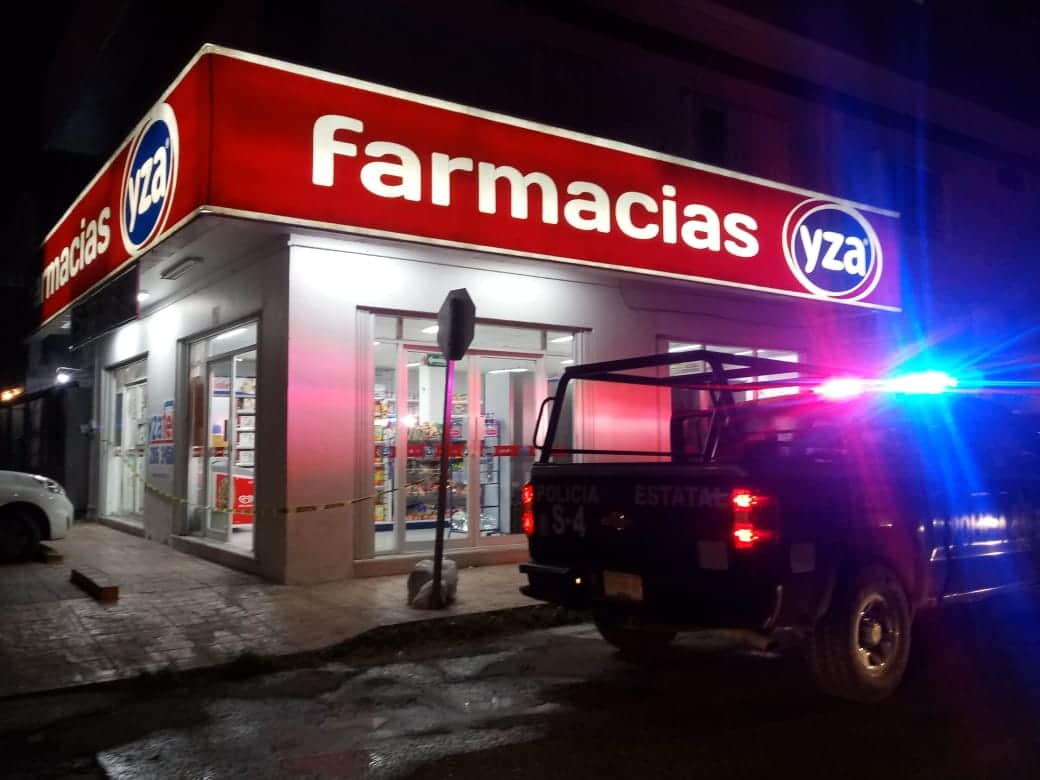 Fuerte operativo por robo a farmacia de Chetumal