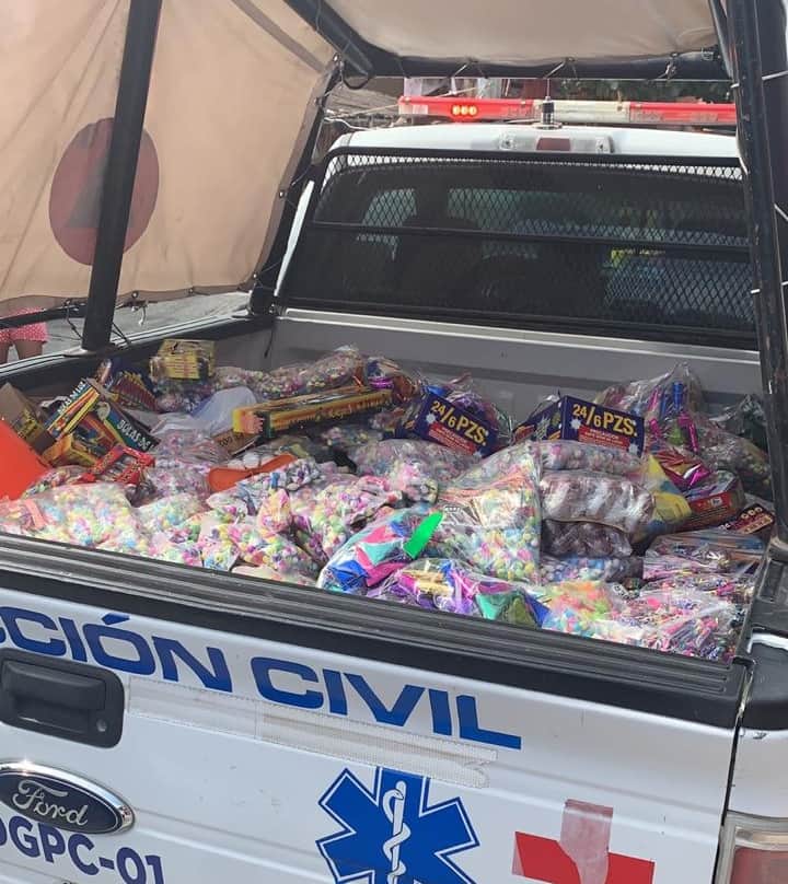 Decomisan media tonelada de pirotecnia en Playa del Carmen