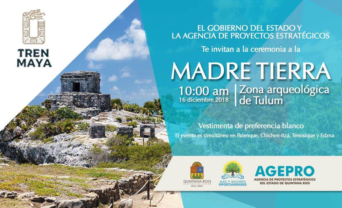 Prepara Tulum ceremonia para recibir al Tren Maya