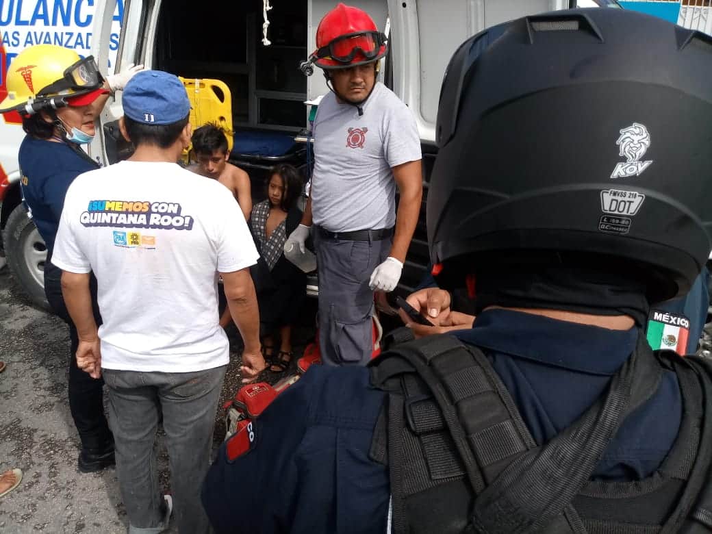 Salen ilesos dos menores de un incendio en Chetumal