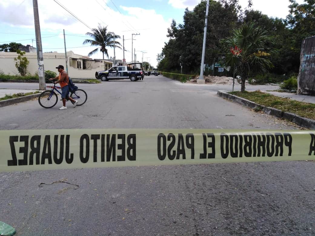 Ejecutado en avenida Itzales de Benito Juárez