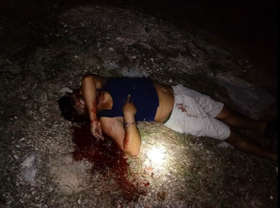 Ejecutado junto a la avenida Álamos de Benito Juárez