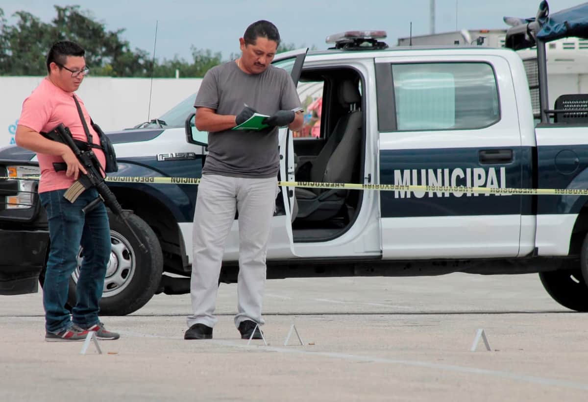 Dos heridos de bala en Cozumel