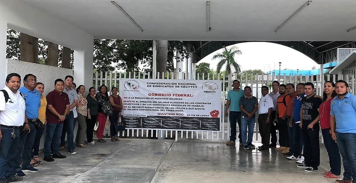 Cecyte de Quintana Roo se va a paro