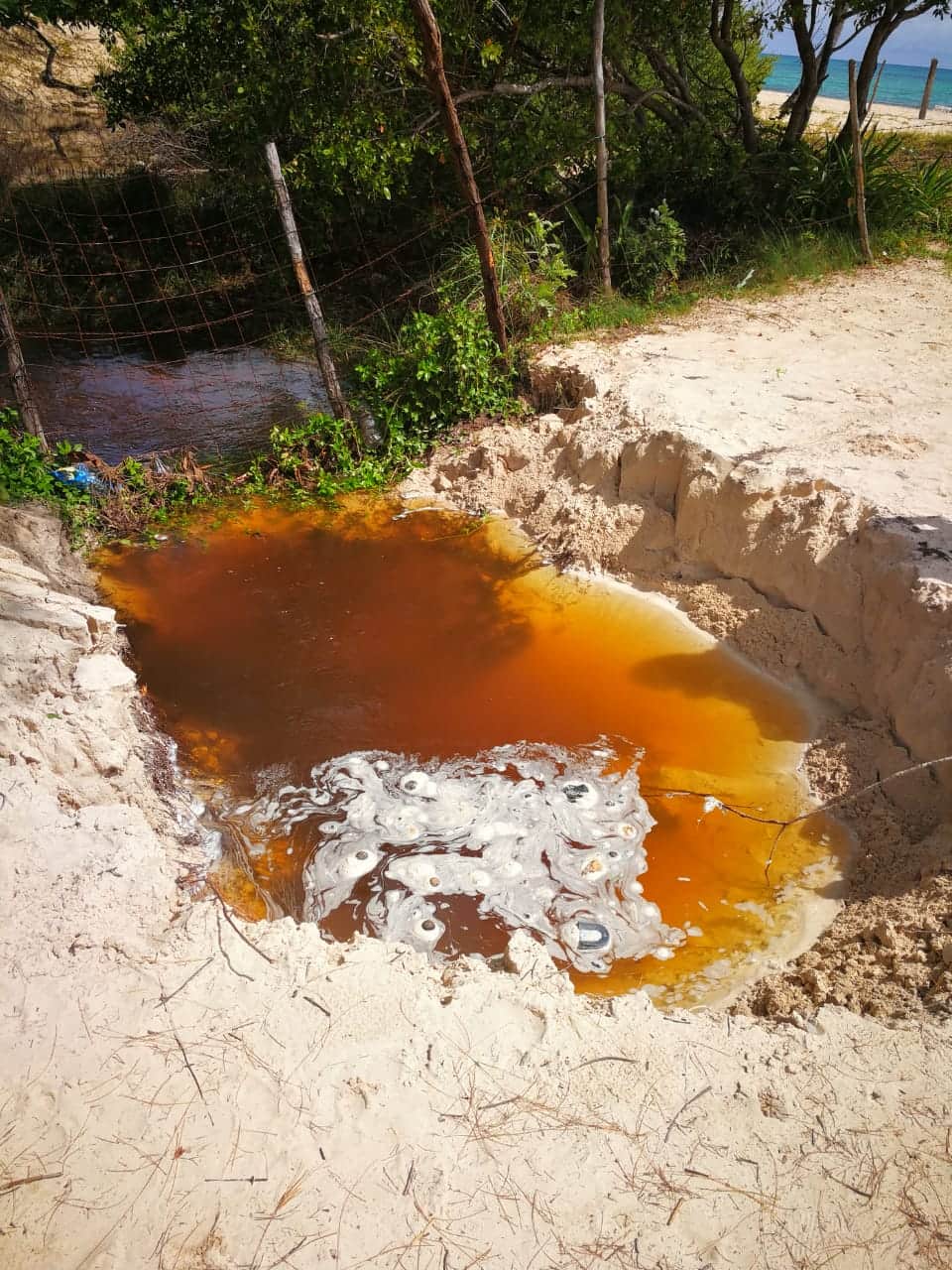 Surge socavón en arenal de Playa del Carmen