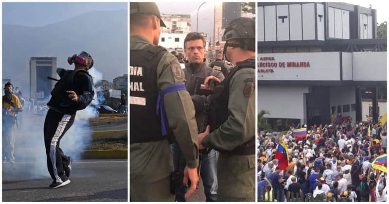 Golpe militar en Venezuela, se sublevan contra Nicolás Maduro
