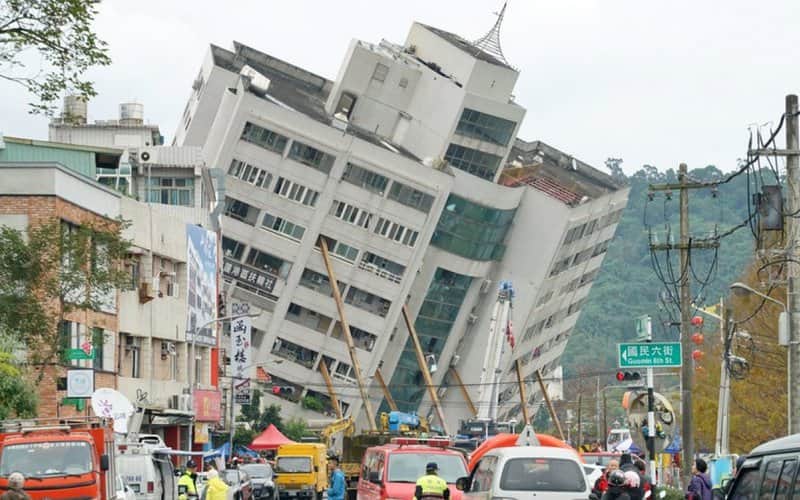 (Galería) Estos fueron los estragos del terremoto en Taiwán