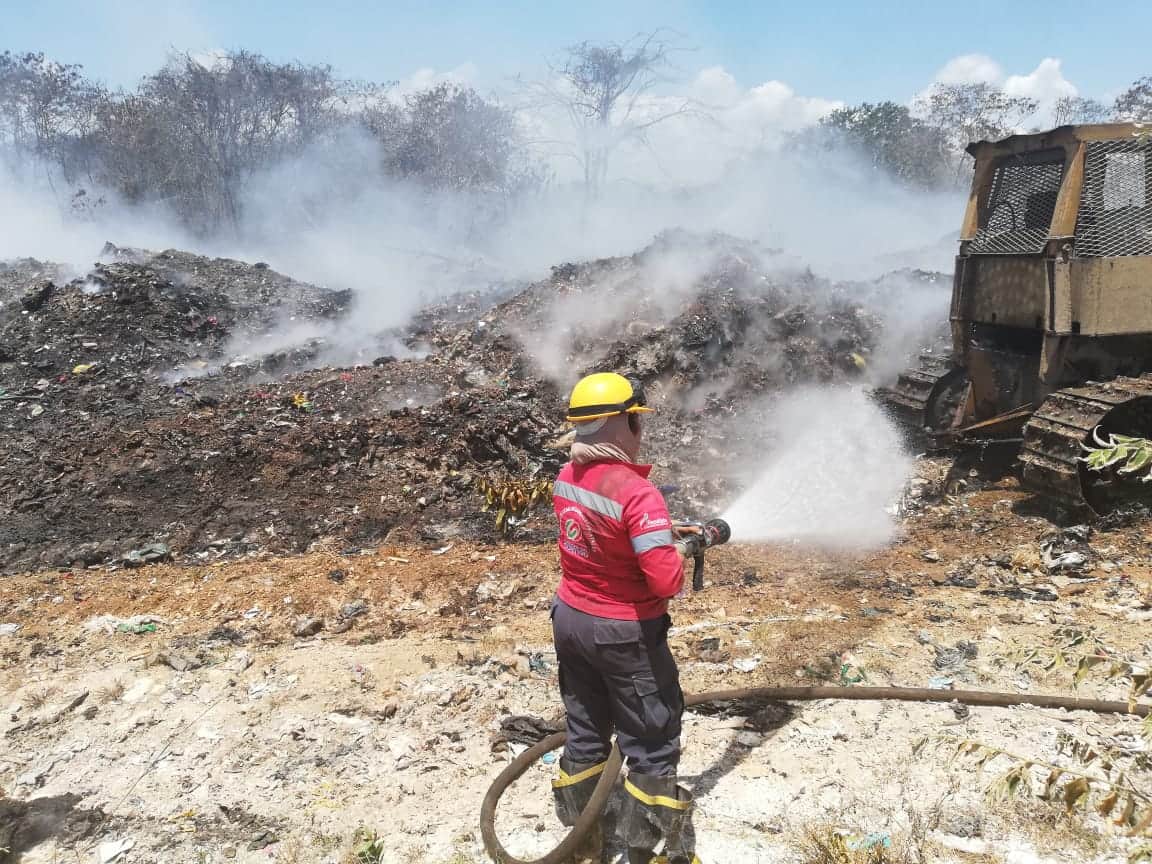 Identifican a responsable del incendio en basurero de Chetumal