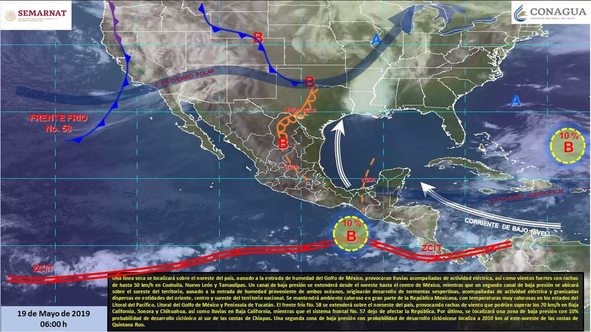 Clima: Mañana calorosa para Q. Roo y lluvias aisladas por la tarde