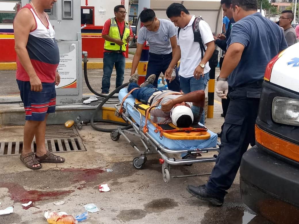 Explota tanque de gas en estación de carga en Chetumal