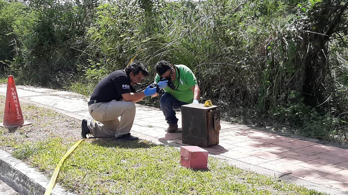 Hallan cajas fuertes robadas con fajo de dinero en Chetumal