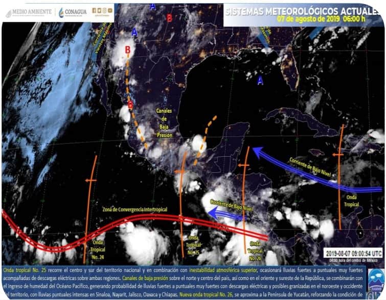 Clima: Hoy ingresa la onda tropical 26 a Quintana Roo, traerá lluvias
