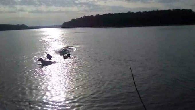 VIDEO: Enorme cocodrilo devora a un perrito enfrente de su dueño