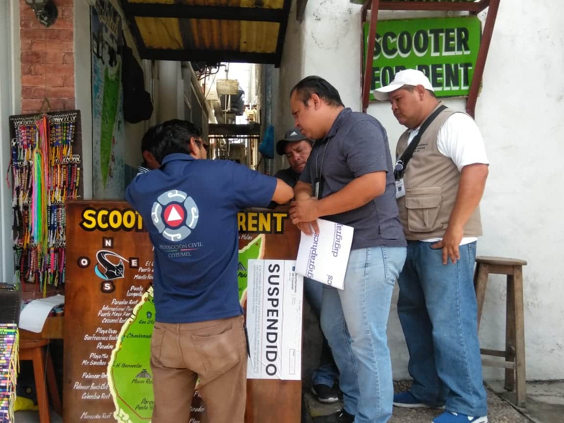 Sancionan a rentadora de motos que golpeó a turista en Cozumel