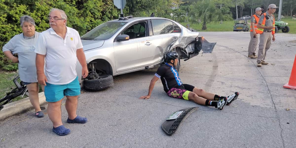 Automovilista ebrio atropella a ciclista en Playa del Carmen
