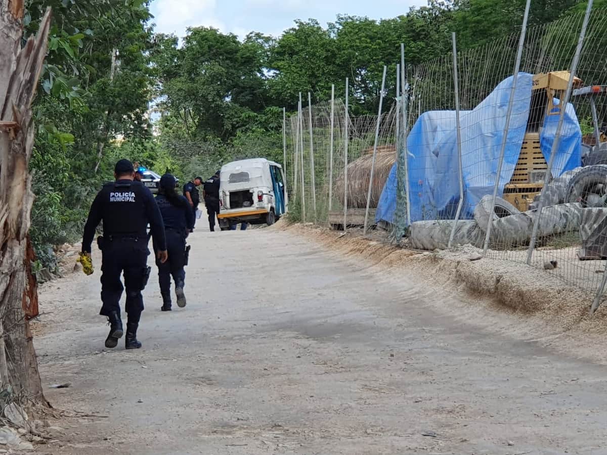 Pasajero de mototaxi recibe dos balazos en Playa del Carmen