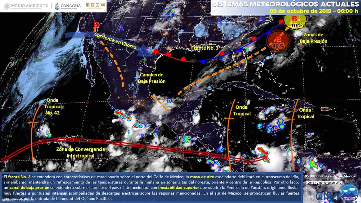 Clima: Calor y lluvias para este miércoles en Quintana Roo