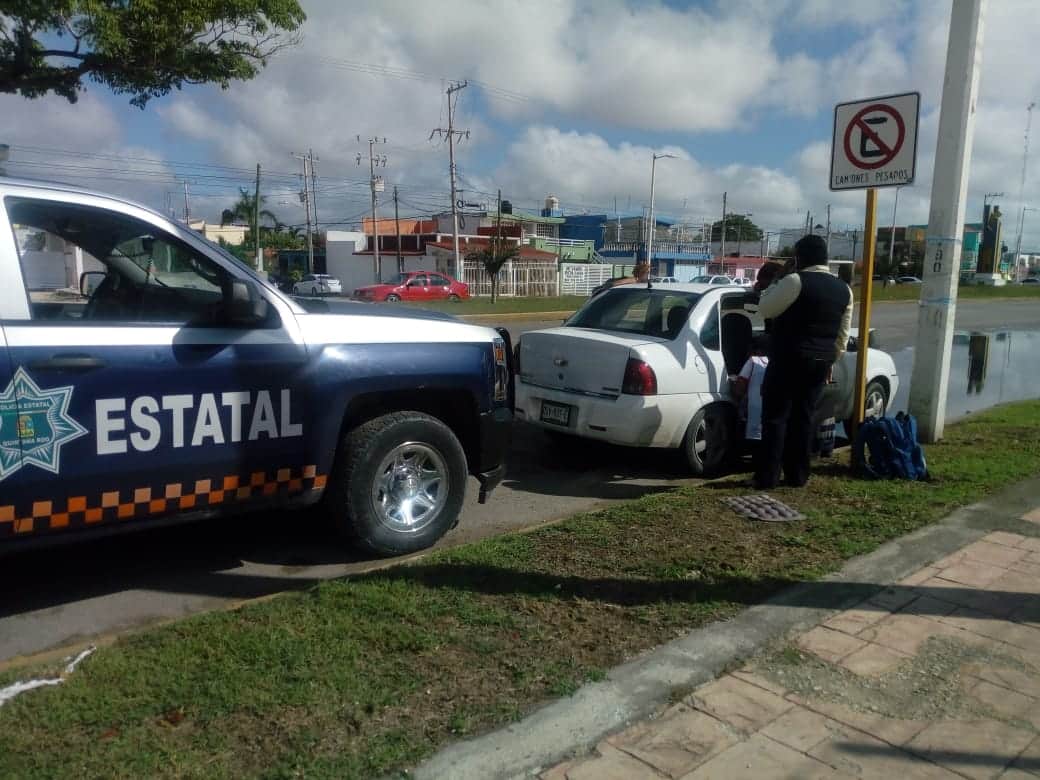 Tres accidentes viales en Chetumal