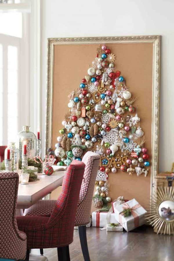 Árboles de Navidad en la pared, la nueva tendencia