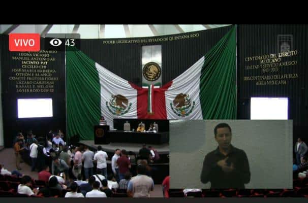 Suma Congreso de Quintana Roo lenguaje de señas en sesiones
