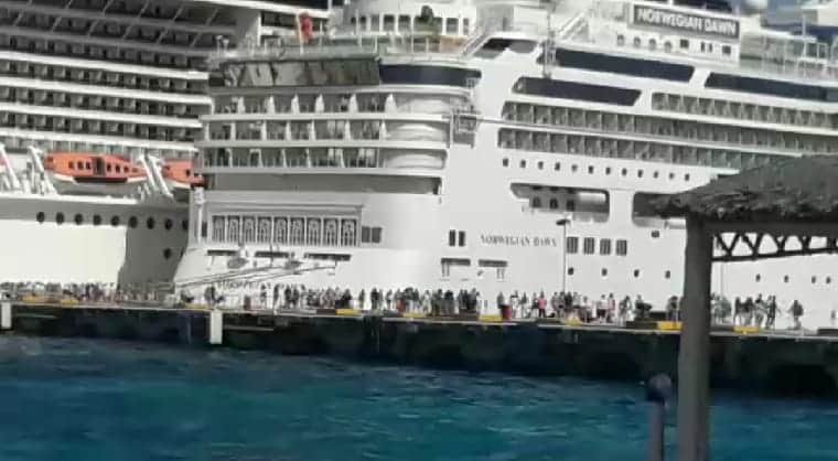 Pasajeros del MSC Meroviglia ya pasean por Cozumel
